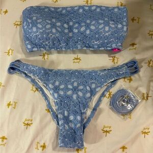 Victoria's Secret Blue Lace Bikini